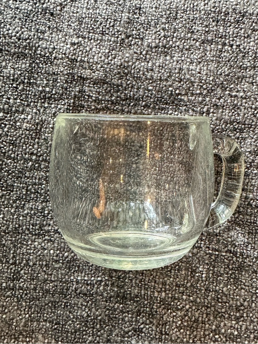 Vintage Nestle heavyweight glass mug • cup